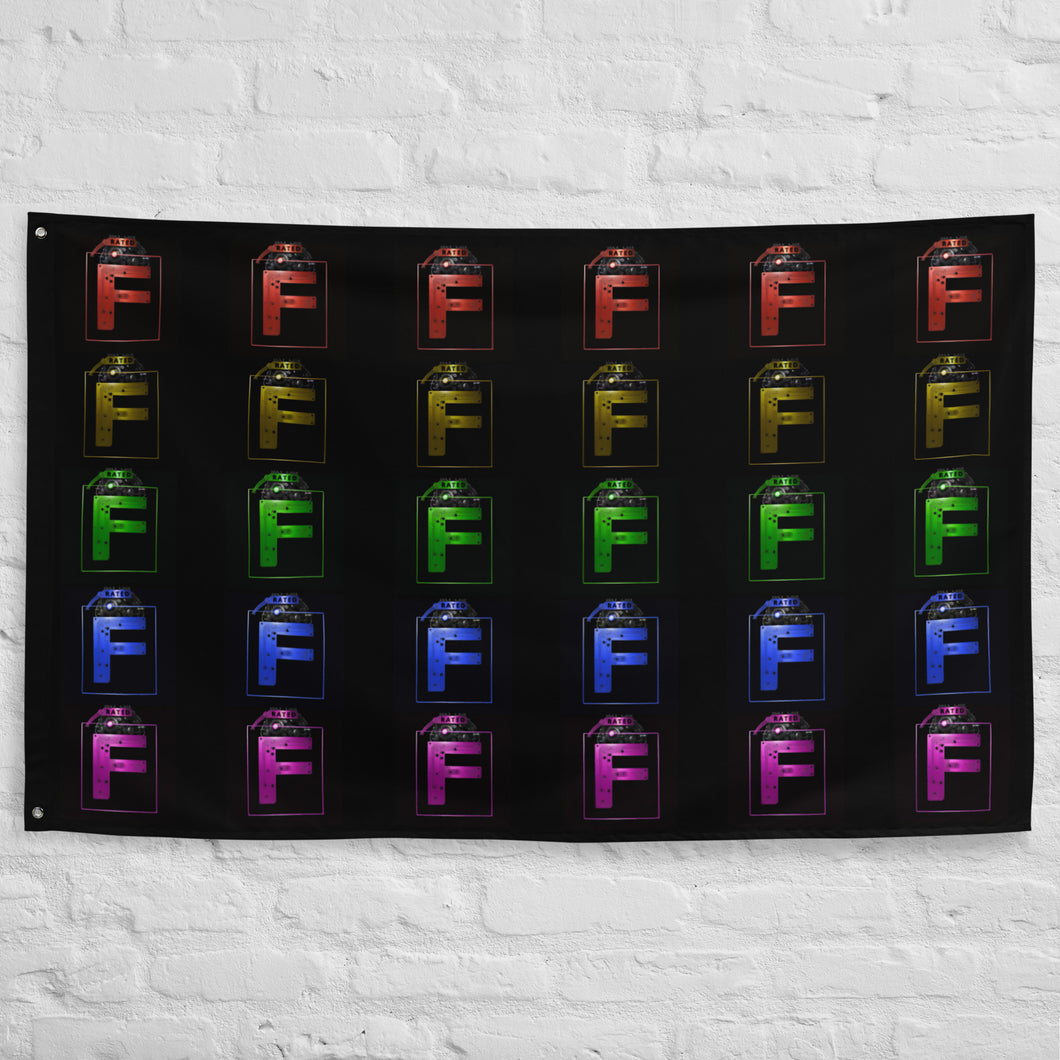 'Rated F' (Rainbow) Flag