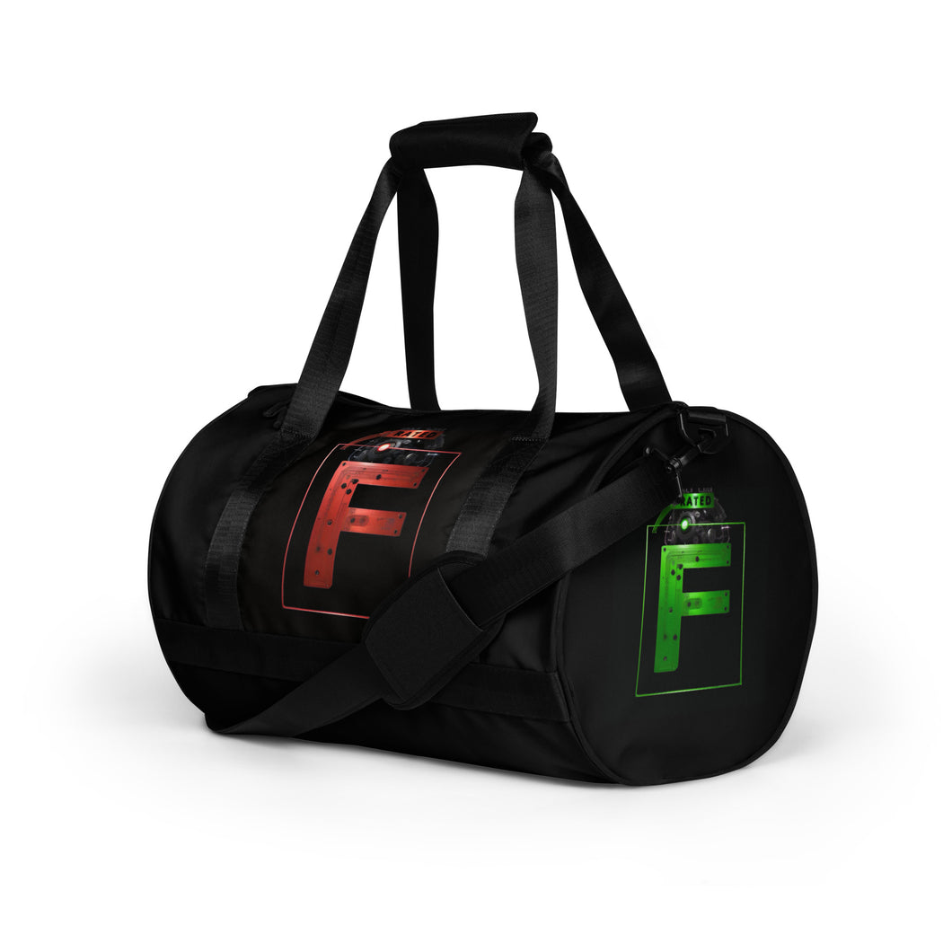 'Rated F' (Rainbow) gym bag