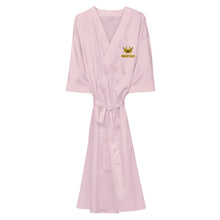 Load image into Gallery viewer, Crown & Name Satin robe