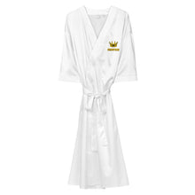 Load image into Gallery viewer, Crown & Name Satin robe