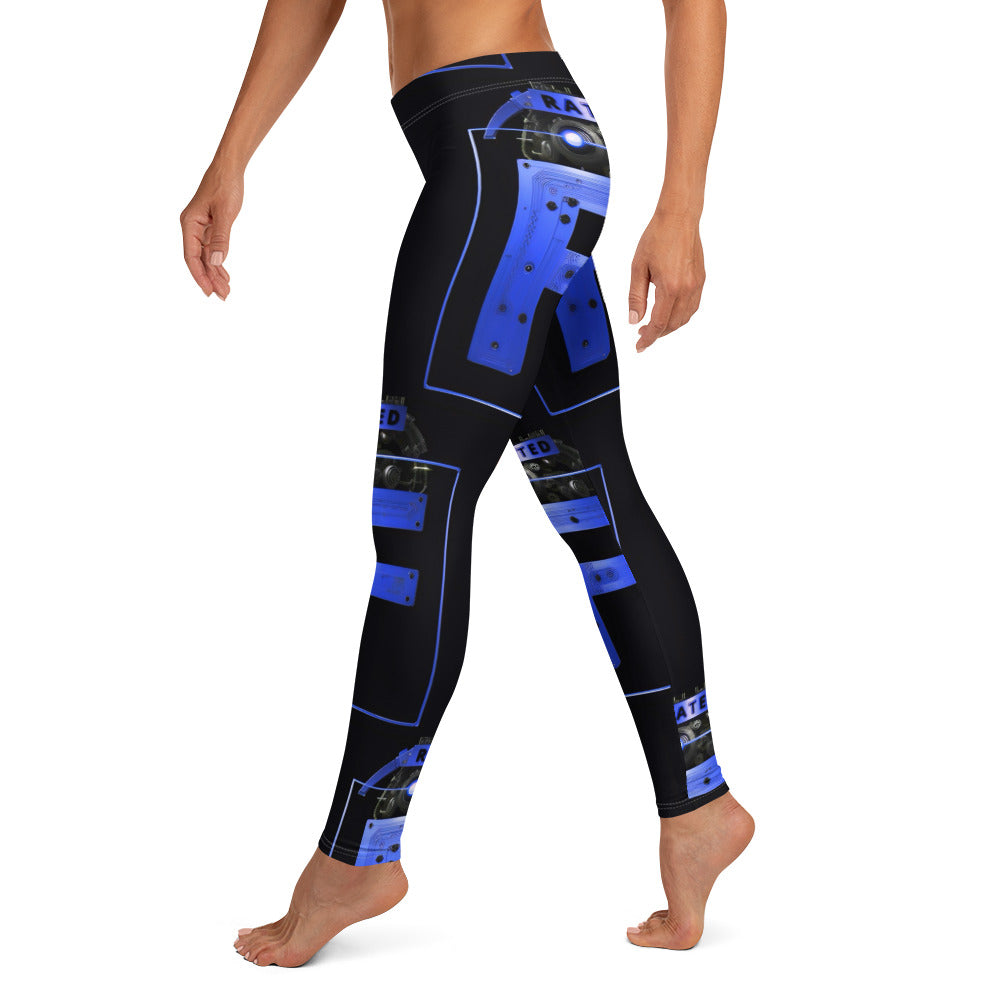 'Rated F' (Cobalt) Leggings