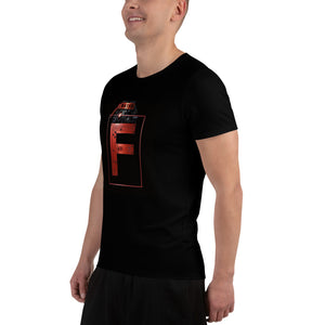 'Rated F' (Ruby) Men's Athletic T-shirt