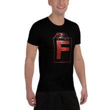 Load image into Gallery viewer, &#39;Rated F&#39; (Ruby) Men&#39;s Athletic T-shirt
