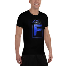 Load image into Gallery viewer, &#39;Rated F&#39; (Cobalt) Men&#39;s Athletic T-shirt