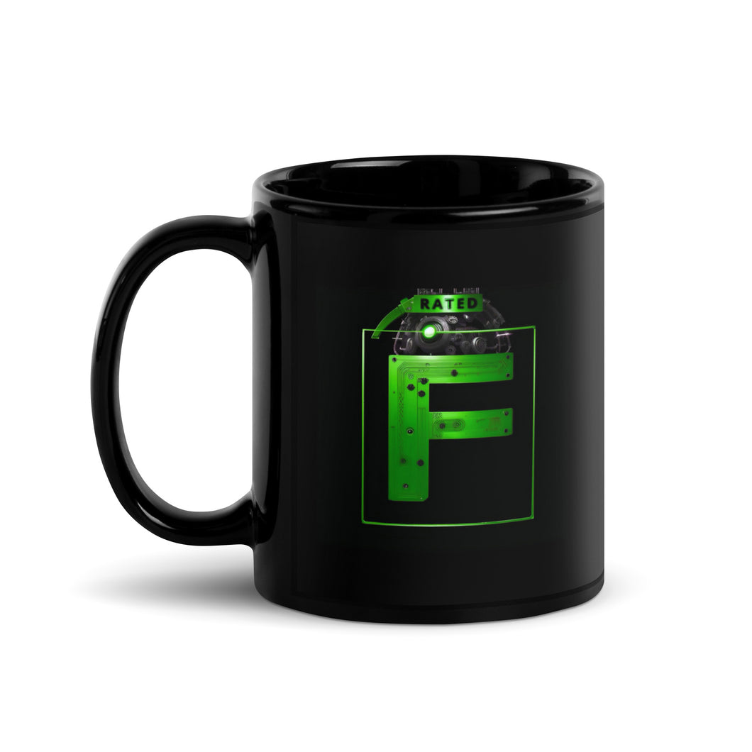 'Rated F' (Emerald) Glossy Mug