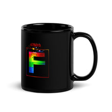 Load image into Gallery viewer, &#39;Rated F (PRIDE)&#39; Black Glossy Mug