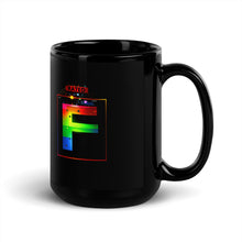 Load image into Gallery viewer, &#39;Rated F (PRIDE)&#39; Black Glossy Mug