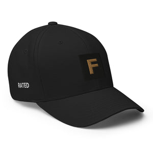 'Rated F' (Gold) Structured Twill Cap