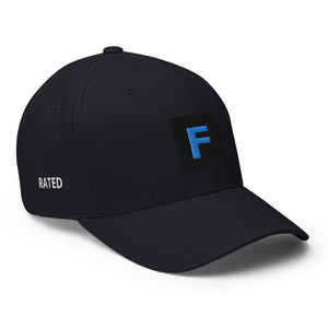 'Rated F' (Cobalt) Structured Twill Cap