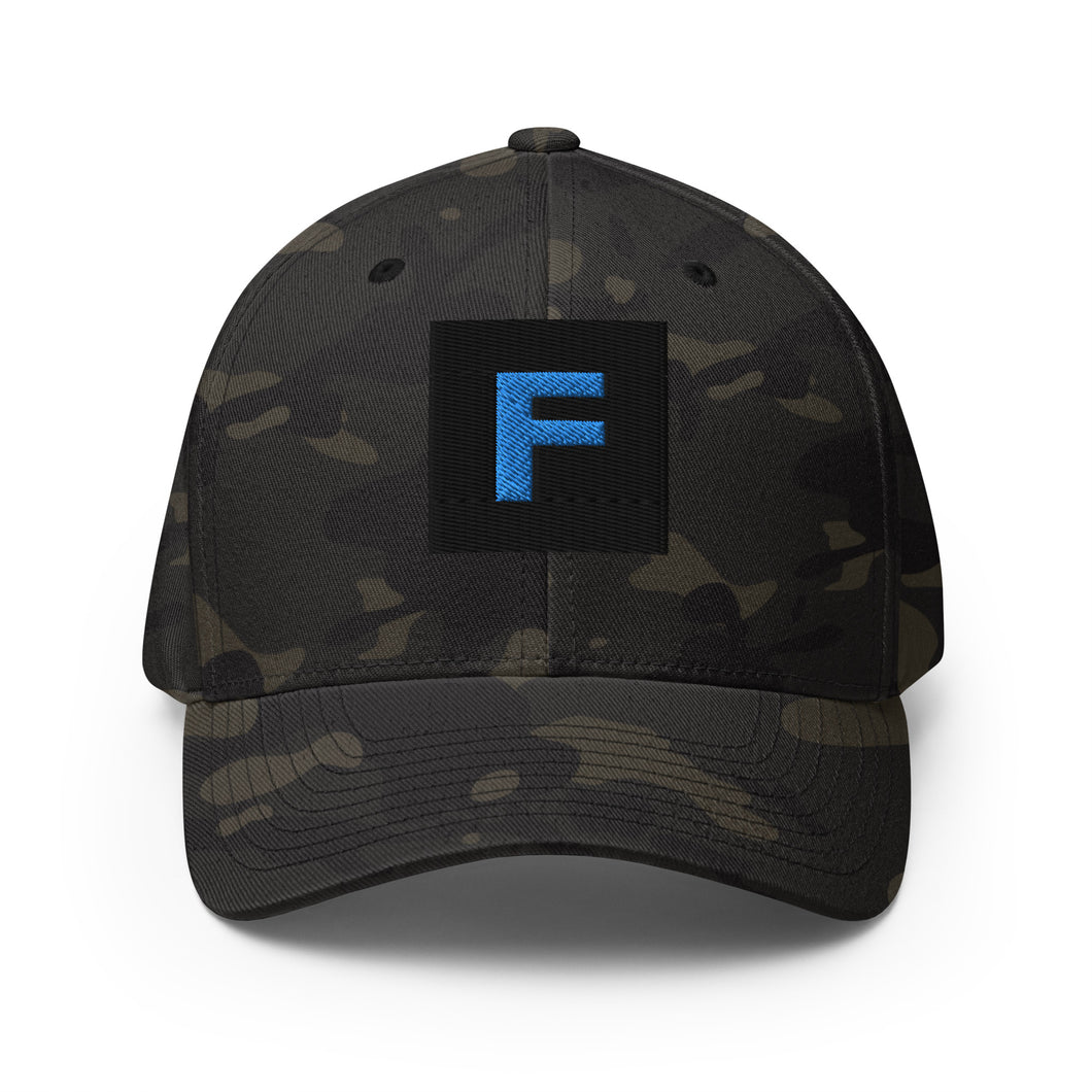 'Rated F' (Cobalt) Structured Twill Cap