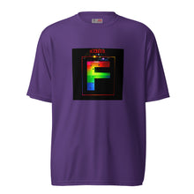 Load image into Gallery viewer, &#39;Rated F (PRIDE)&#39; Unisex performance crew neck t-shirt