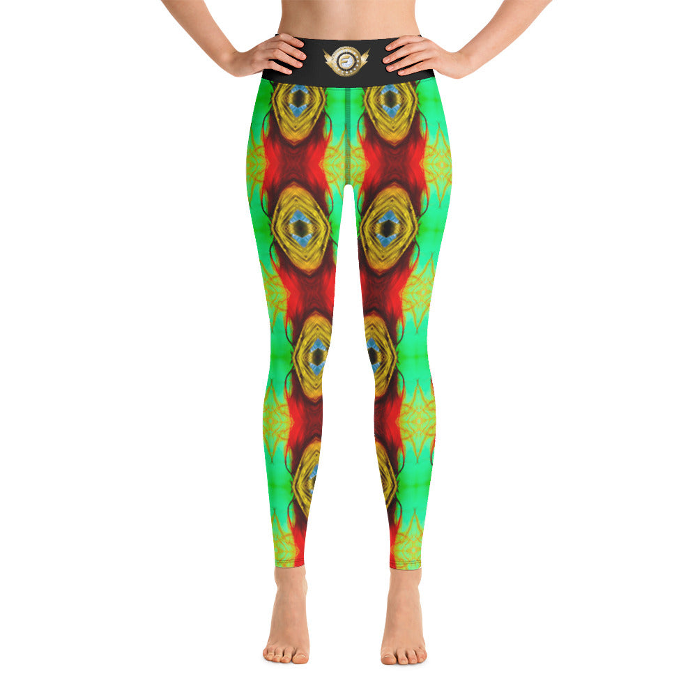 'Redvig Green' Yoga Leggings