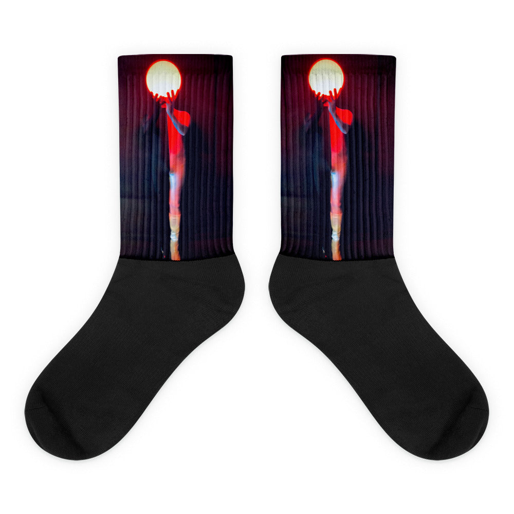 'Noir Globe' Socks
