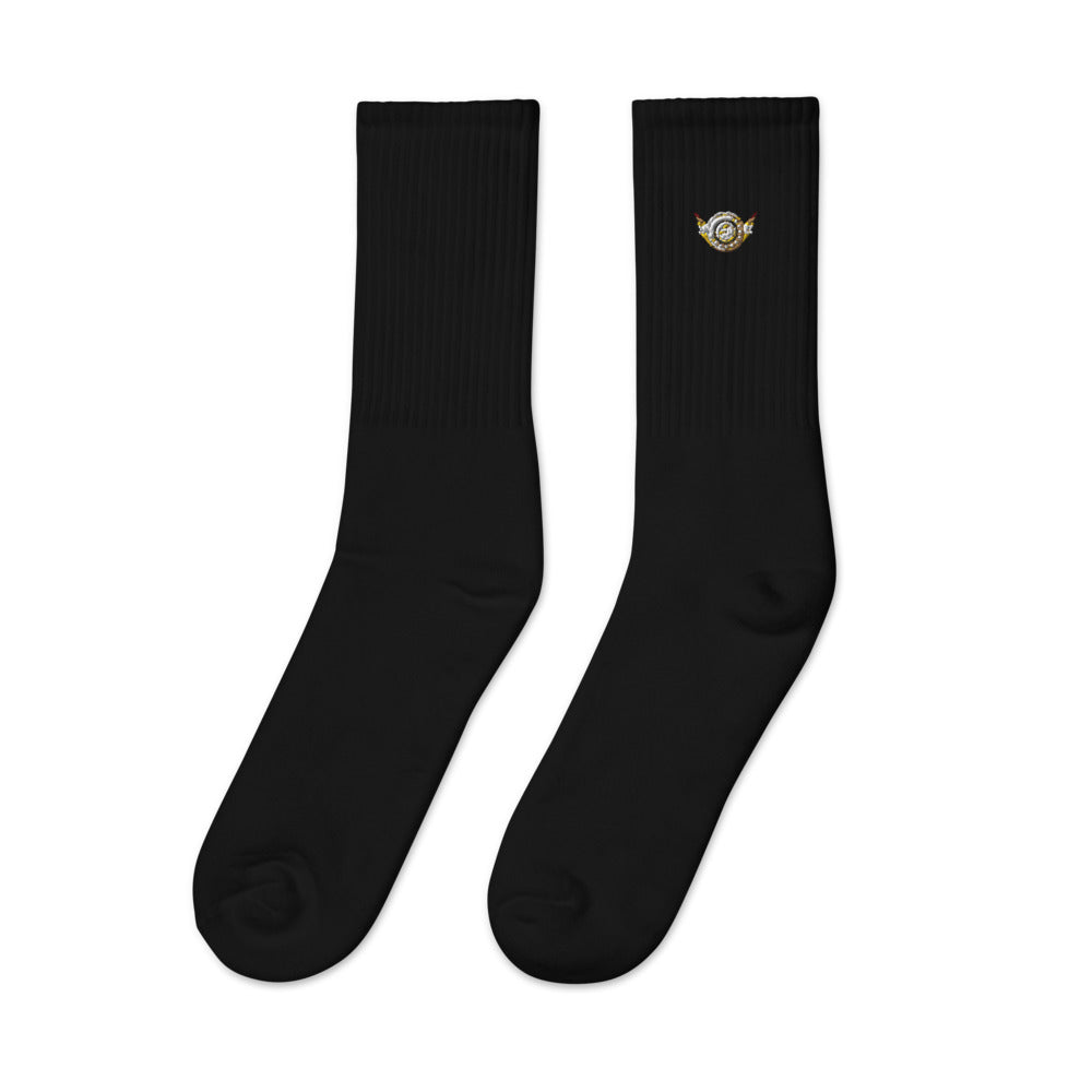 ‘Medallion of Hope’ Embroidered socks