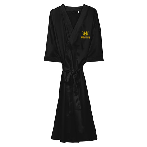 Crown & Name Satin robe